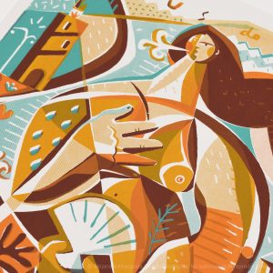 "Venus do Norte". (50 x 70 cm). Serigrafía edición limitada a 50.