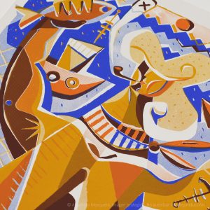 "Virxe do Carme". (50 x 70 cm). Serigrafía edición limitada a 50.